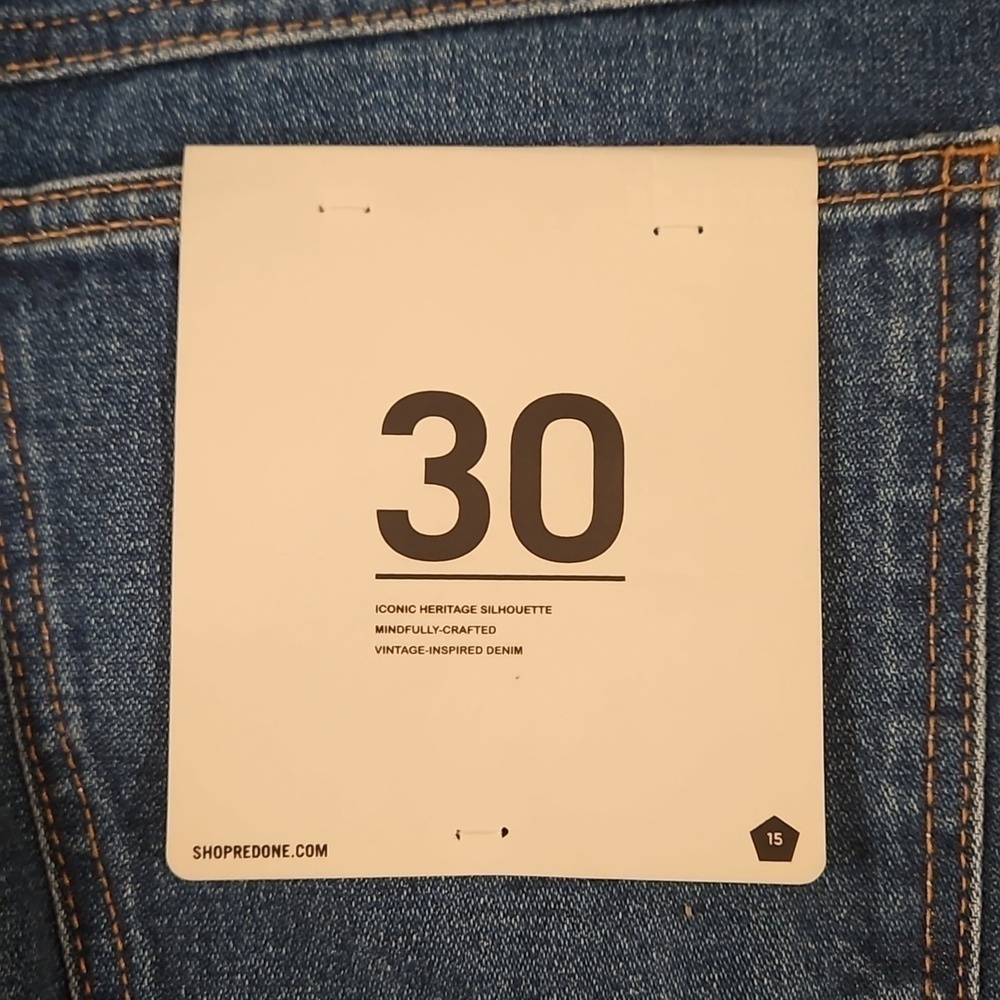 💕RE/DONE💕 70s Cigarette Jeans ~ River Blue 30 NWT - Picture 10 of 16